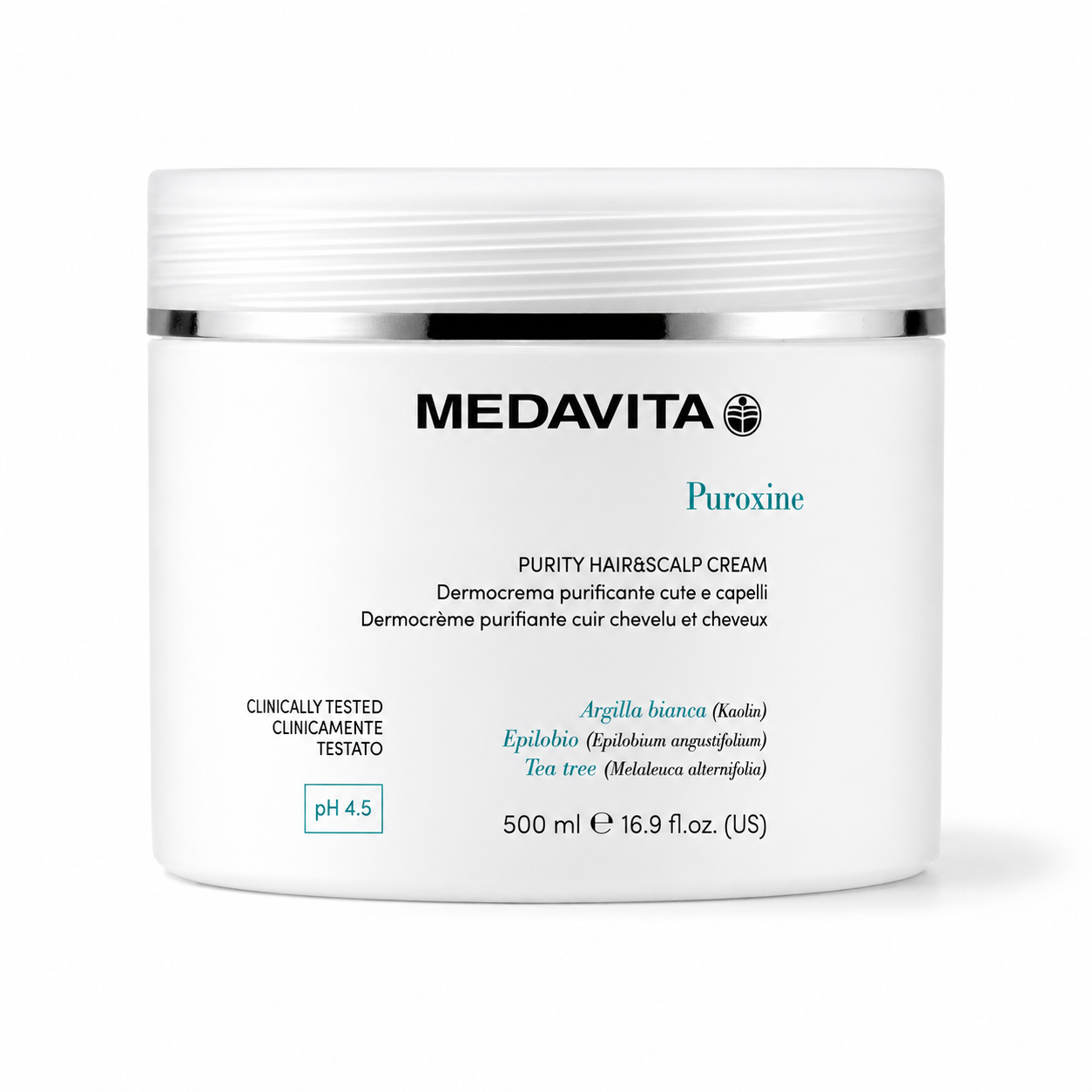 Maska MEDAVITA Puroxine Purity Hair Scalp Cream 500ml